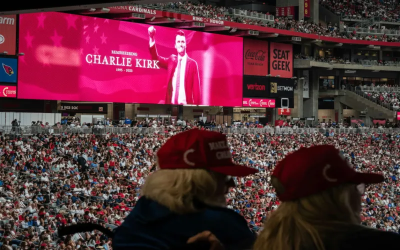 চ্যারি কির্কের স্মরণসভায় ট্রাম্প: ‘আমাদের রাজনৈতিক ভারসাম্য বদলে দিয়েছেন তিনি’