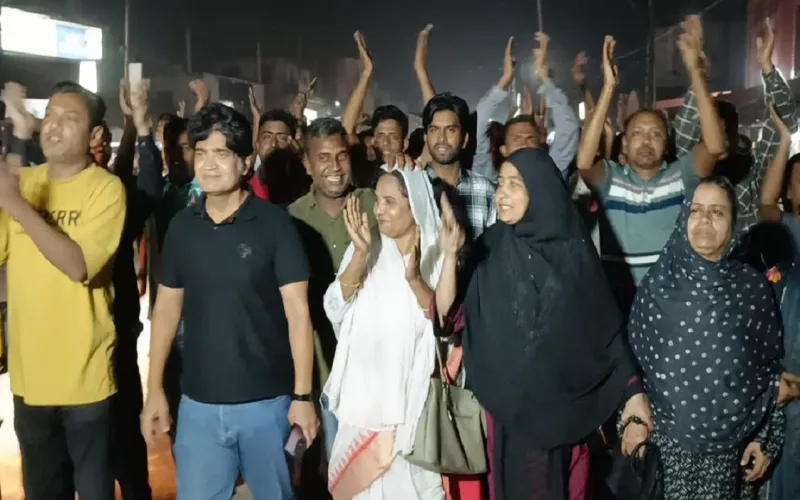 জেলায় জেলায় আনন্দ মিছিল বিএনপি সমর্থকদের